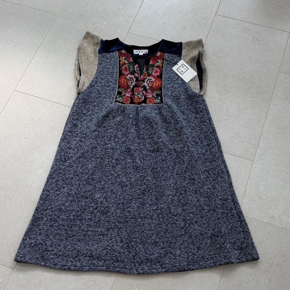THML Dress with Floral Embroidery - Picture 3 of 5